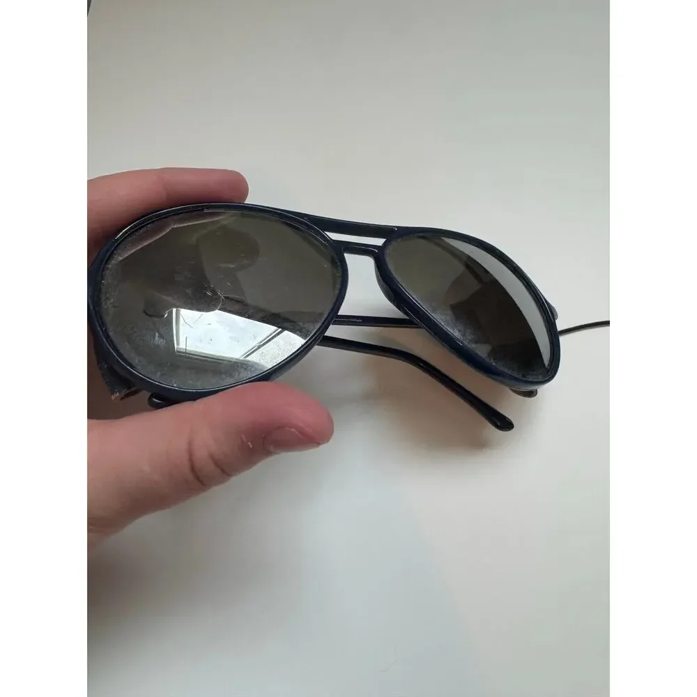 Vintage 1980s SnowKing Dark blue ski Aviator sunglasses